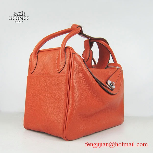 Hermes Women Shoulder Bag Orange 6208